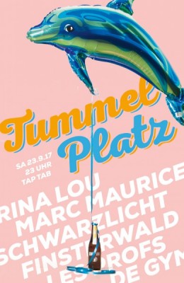 Flyer «Tummelplatz» – feat. Rina Lou, Schwarzlicht, Finsterwald, Les Profs de Gym