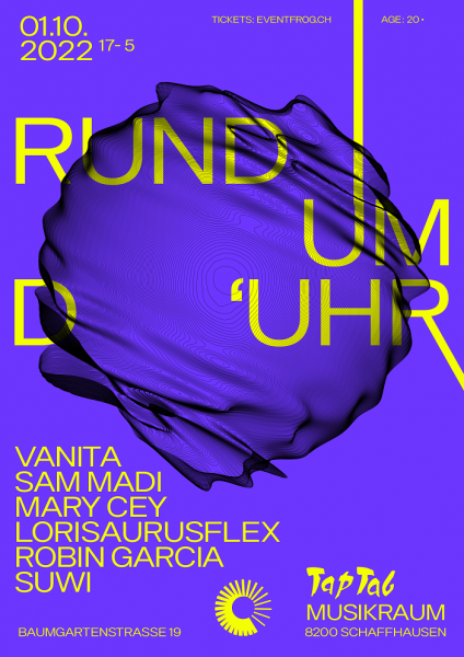 DJs Vanita (Katermukke/Berlin), Sam Madi, Mary Cey, Lorisaurusflex, Robin Garcia, Suwi