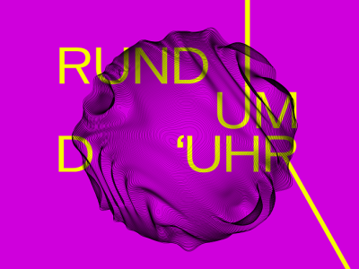 Flyer «Rund um d`Uhr» – Soame | Sam Madi | Schwendix | Mary Cey | Robin Garcia | Codenzi